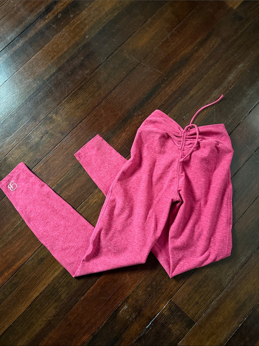 Bombshell Sportswear Pink Drawstring Leggings